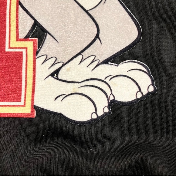 Tom & Jerry Fleece Lined Unisex Sweatshirt with Side Arm Patches Size Medium - Picture 7 of 14